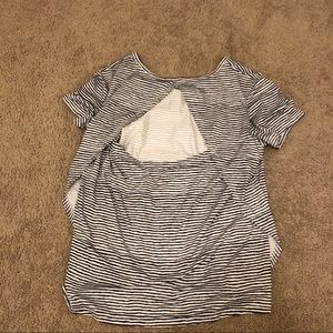 Open back workout shirt